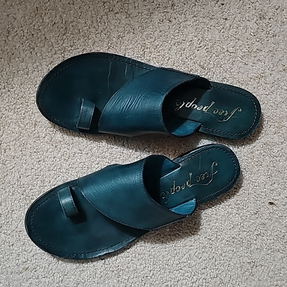 Free people turquoise sandals